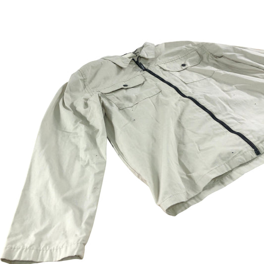 Avant Garde Men's Stealth Overshirt Beige Long Sleeve Casual Jacket Large