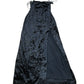 Velvet Evening Dress Size 8 Women's Strapless Black Long