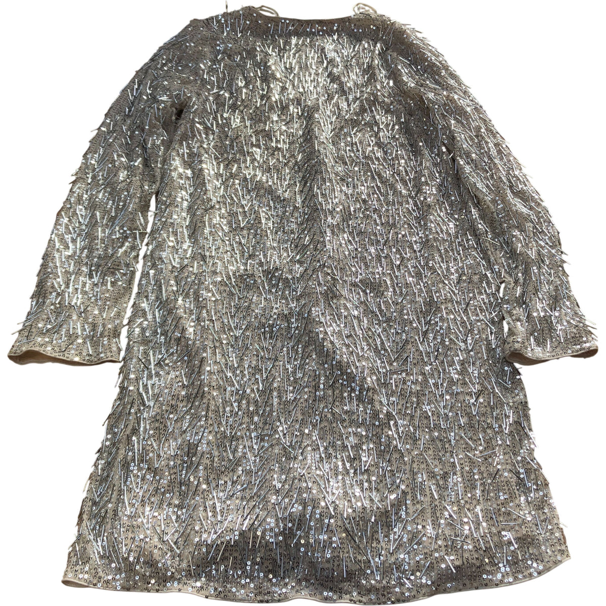 Sequin Dress Size 6 Women's Sparkly V Neck Long Sleeve Party Wear
