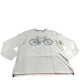 Beach Cruiser Graphic Tee XXL Long Sleeve Natural Cotton Top