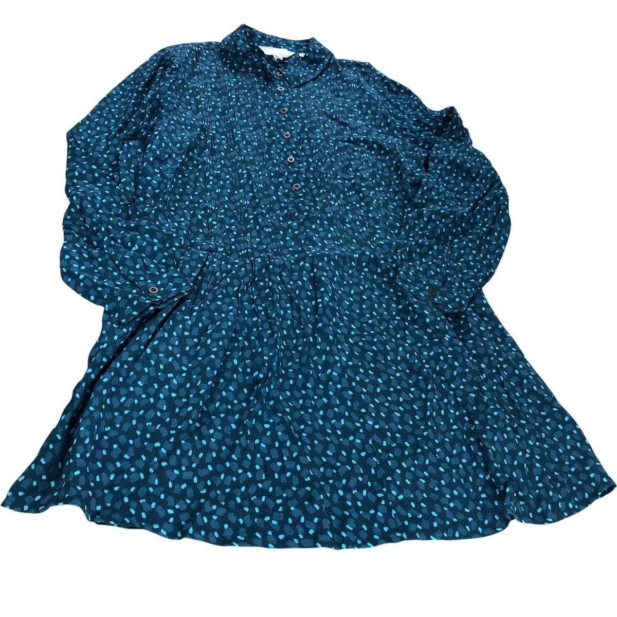 Georgie Shirt Tunic Dress UK12R Women's Blue