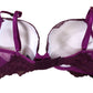 VICTORIA'S SECRET Very Sexy Push Up Bra 34B Women's Lace Back Pink Purple