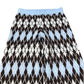 River Island Argyle Trousers Women's Warm Knit Patterned Brown Blue