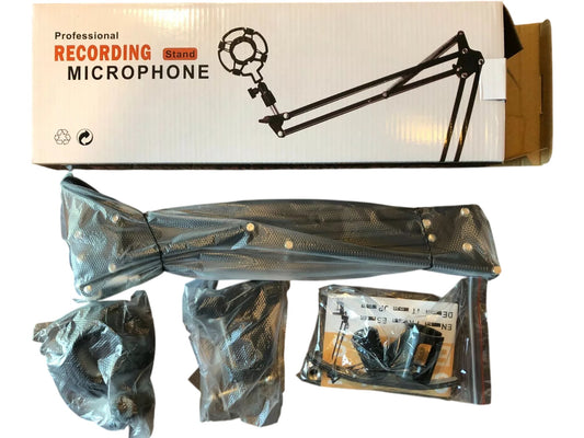 Professional Recording Microphone Stand Adjustable Boom Desk Mount New Series