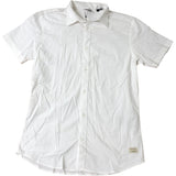 Jack & Jones Plain White Short Sleeve Shirt M Men's Casual Summer Top