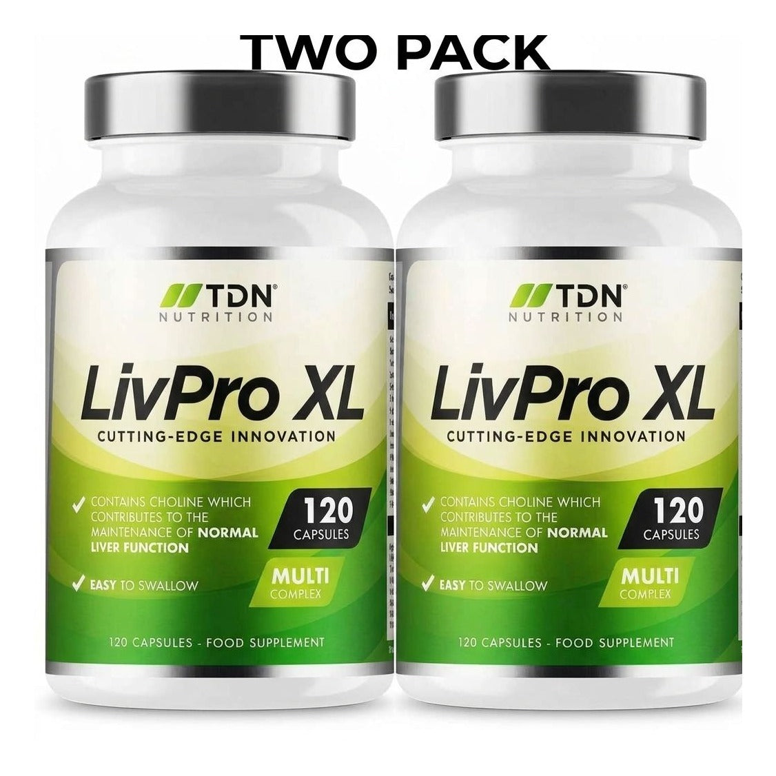TDN Nutrition LivPro XL Multi Complex 240 Capsules Liver Function Support 2 Pack