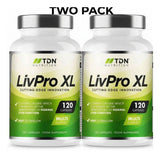TDN Nutrition LivPro XL Multi Complex 240 Capsules Liver Function Support 2 Pack