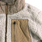 FATFACE Quilted Hooded Jacket Women's Chunky Fleece Cream Size UK 6