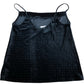 Velvet Camisole Top UK12 Women's Sparkle Sleeveless Black Classic