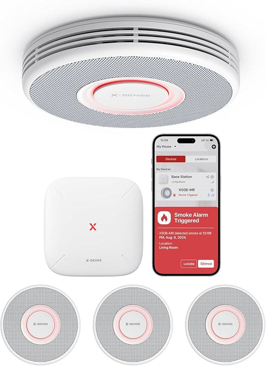 X-SENSE Link Pro Smoke Alarm with Base Station Model XSOD-MR31 Safety Detection