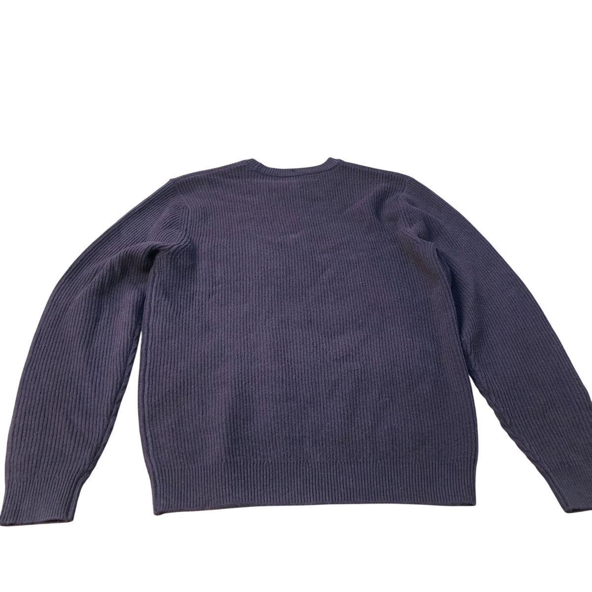 River Island Long Sleeve Sweater Ribbed Knit Burgundy Casual Wear Medium