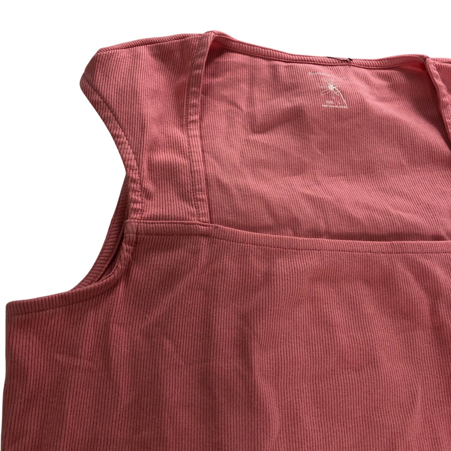 River Island Ribbed Bodysuit Women Pink Size Large
