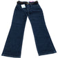 Denim Specialist Flared Jeans UK10 Women's Dark Wash Stretch Cotton