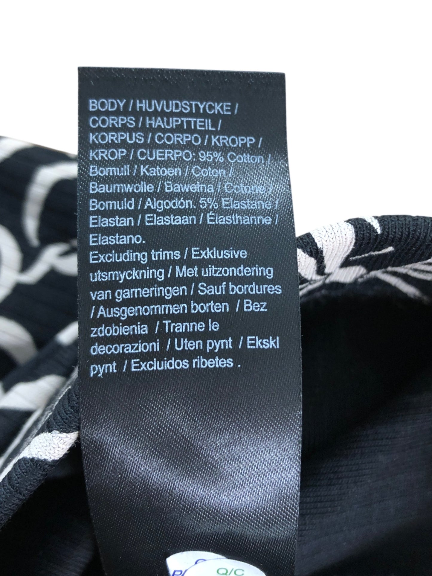 River Island 12-18 Months Girls Black White Bow Print Leggings