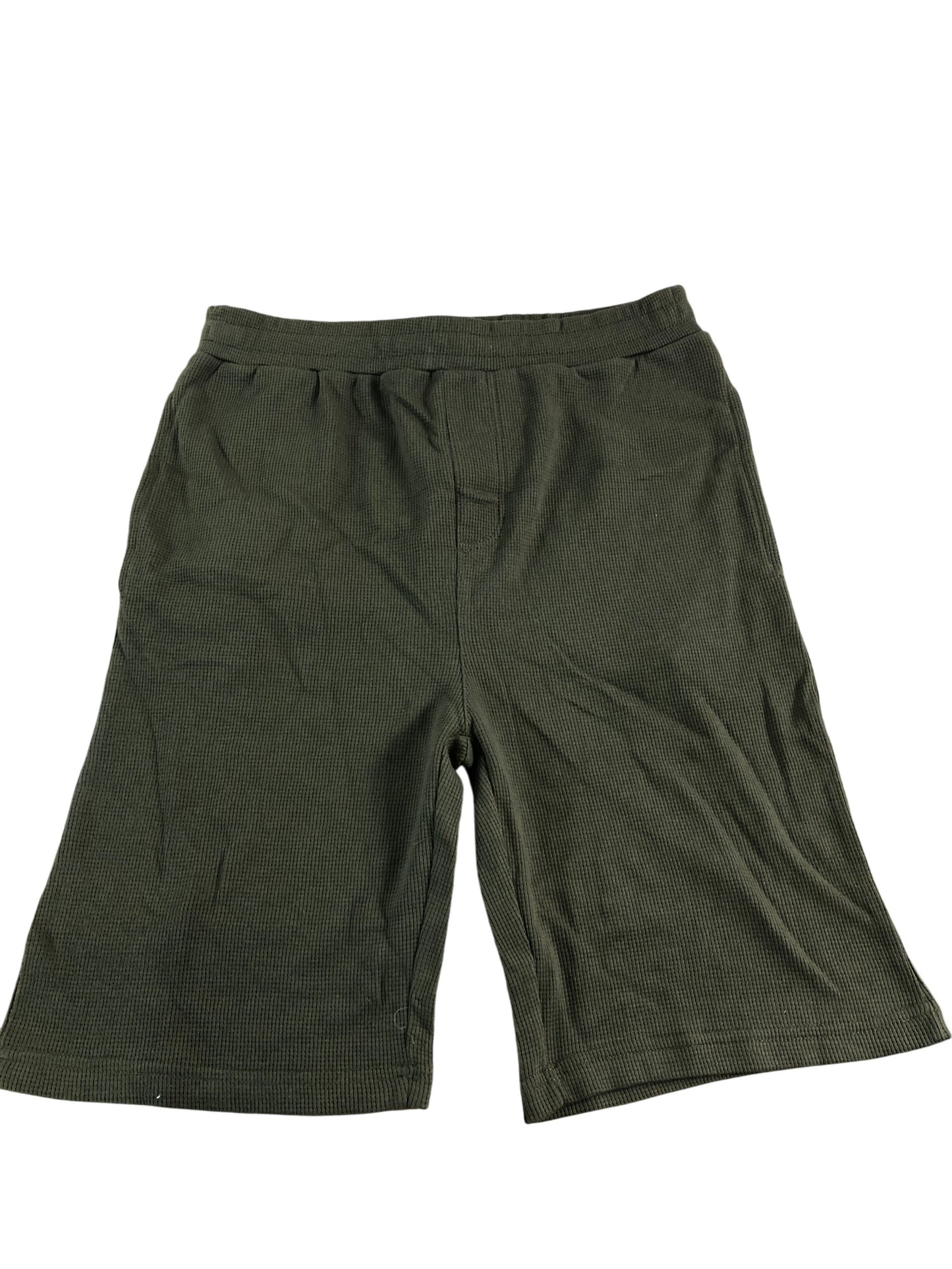 KANGAROO POO Men's Medium Olive Green Waffle Knit Casual Shorts M
