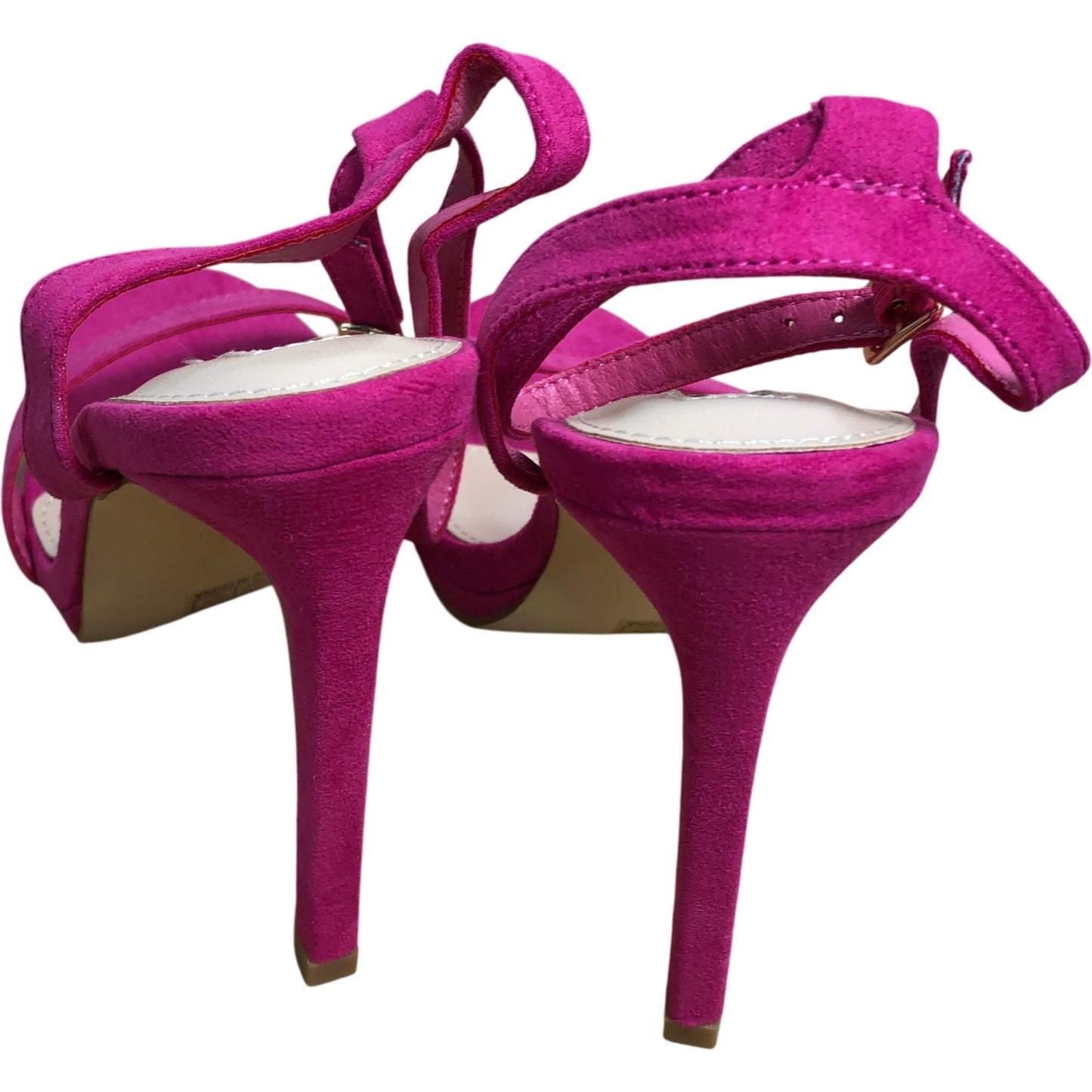 Linzi Women's Pink Suede Strappy Heels UK5 Elegant Open Toe Sandals