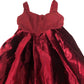 Evening Dress UK12 Women's Burgundy Velvet Spaghetti Straps