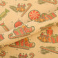 Vintage Themed Christmas Wrapping Paper Cats & Candy 12 Sheets