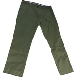 Tommy Jeans Chinos 36x30 Men's Casual Olive Green Stretch Comfortable