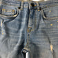River Island Distressed Skinny Jeans Size 8 Years Light Blue Ripped Denim