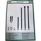 Black Metal Splicing Curtain Rod Adjustable Length 52 Inch