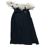 Lipsy Dress UK16 Women's Black Feather Detail