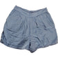 Blue Women's Skirt Size S Cotton Texture Lace Detail Summer