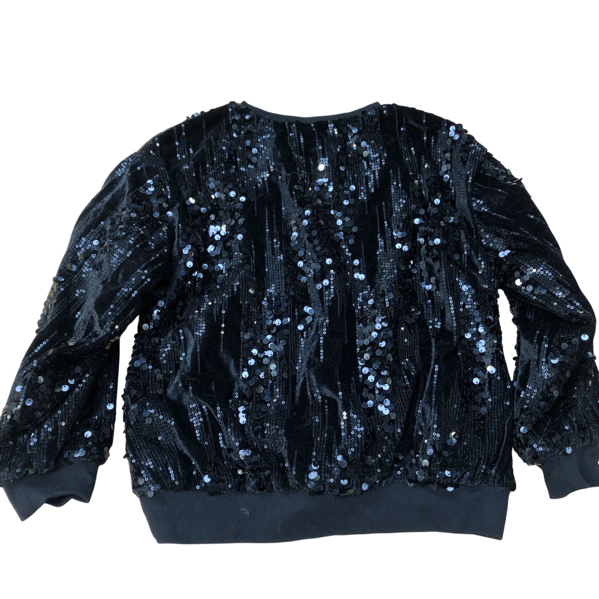 Sequin Sweater 10 Years Girls Black Long Sleeve Soft Warm Top