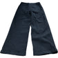 Baukjen Black Wide Leg Trousers UK12 Women's Organic Cotton Casual Style