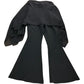 River Island Women's Black Flared Jumpsuit Size Small