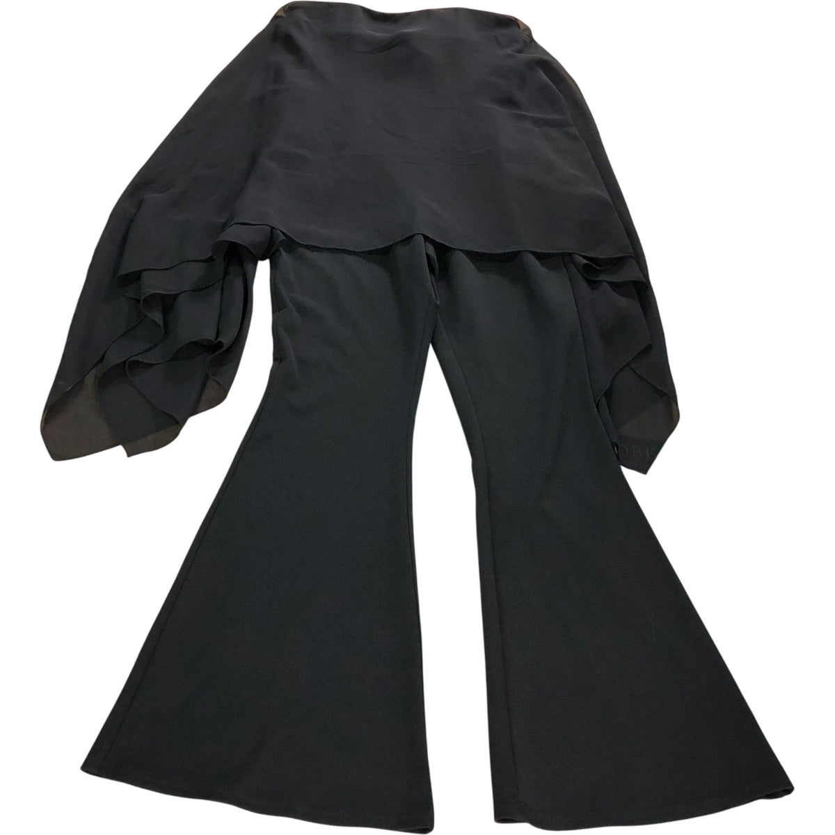 River Island Women's Black Flared Jumpsuit Size Small