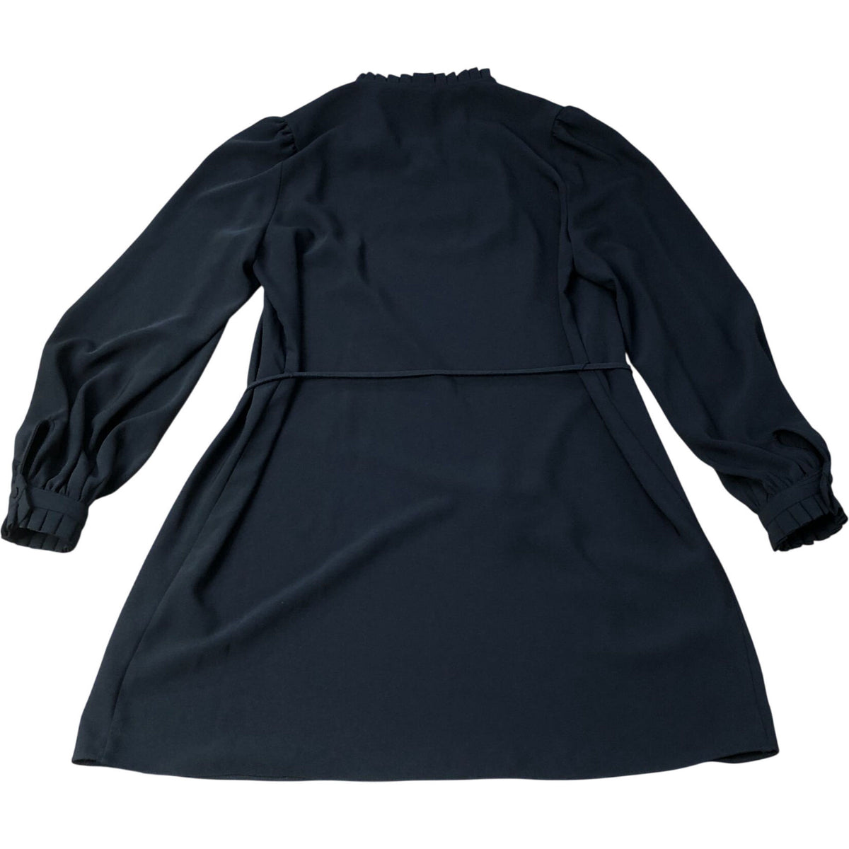 River Island Black Fit & Flare Long Sleeved Dress Size 12