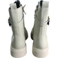 River Island Cream Lace Up Chunky Ankle Boots UK7
