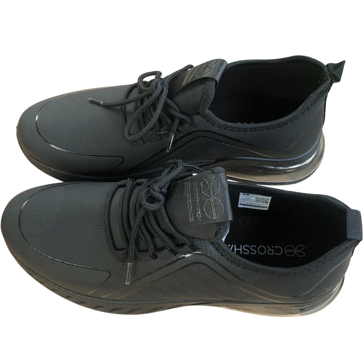 Crosshatch Clarington Men's Black Mono Athletic Shoes Size 9