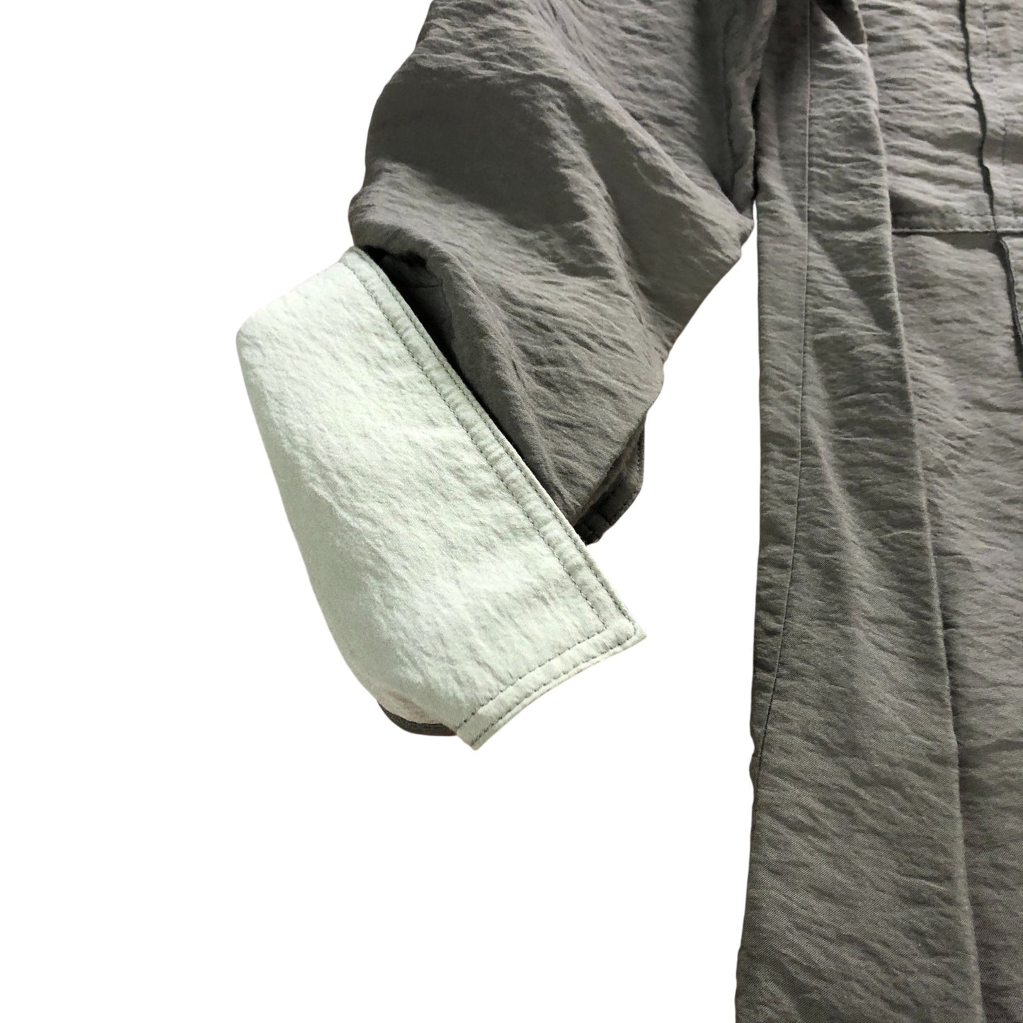 Branded Khaki Oversized Utility Shirt - Size 6