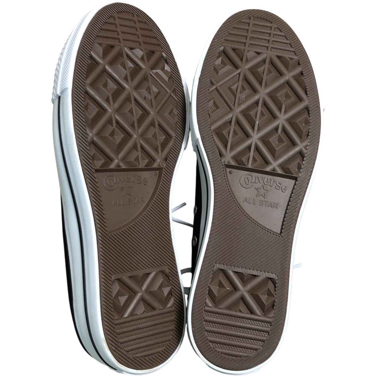 Converse All Star Black Canvas Trainers UK8 Women's Classic Style Thick Sole