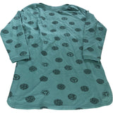 Spot Loop Back Tunic Size 10 Women's Green
