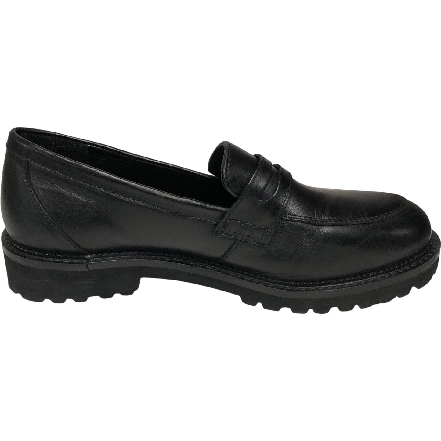 Hush Puppies ZeroG Loafers UK6 Women's Black Leather Casual Comfort Shoes