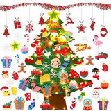 Pre Lit DIY Christmas Tree Set Hanging Hooks Decorations 3FT