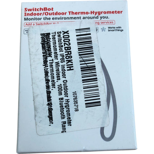SwitchBot IP65 Indoor Outdoor Hygrometer Wireless Bluetooth Thermometer 100m