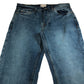 Onfire W30 L32 Men's Denim Jeans Classic Fit Blue Washed Cotton Elastic