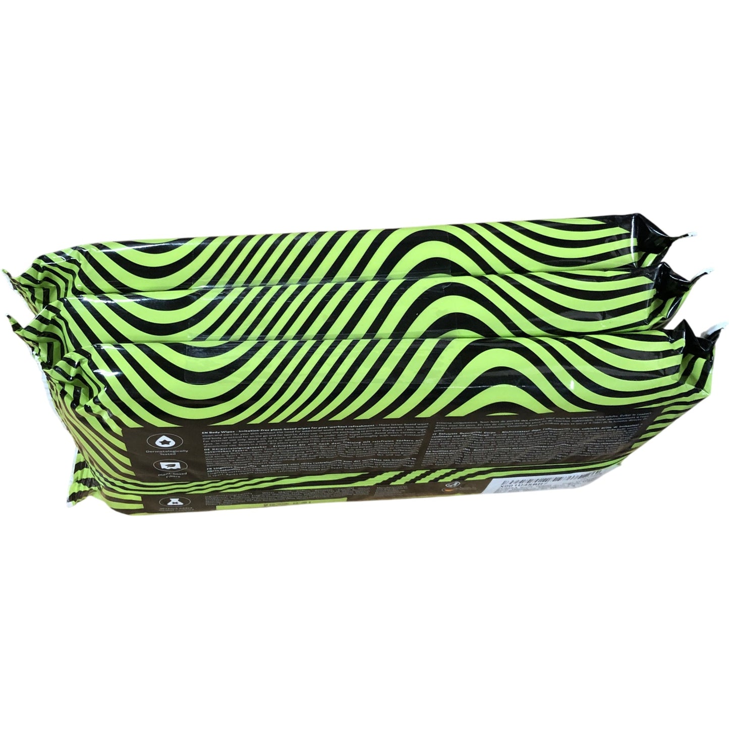 Zumba Front Row Fresh Body Wipes 3 Packs of 20 Post Workout Refresh Plant Based