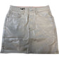River Island Studios Metallic Skirt UK6 Women's Mini Style 100% Cotton