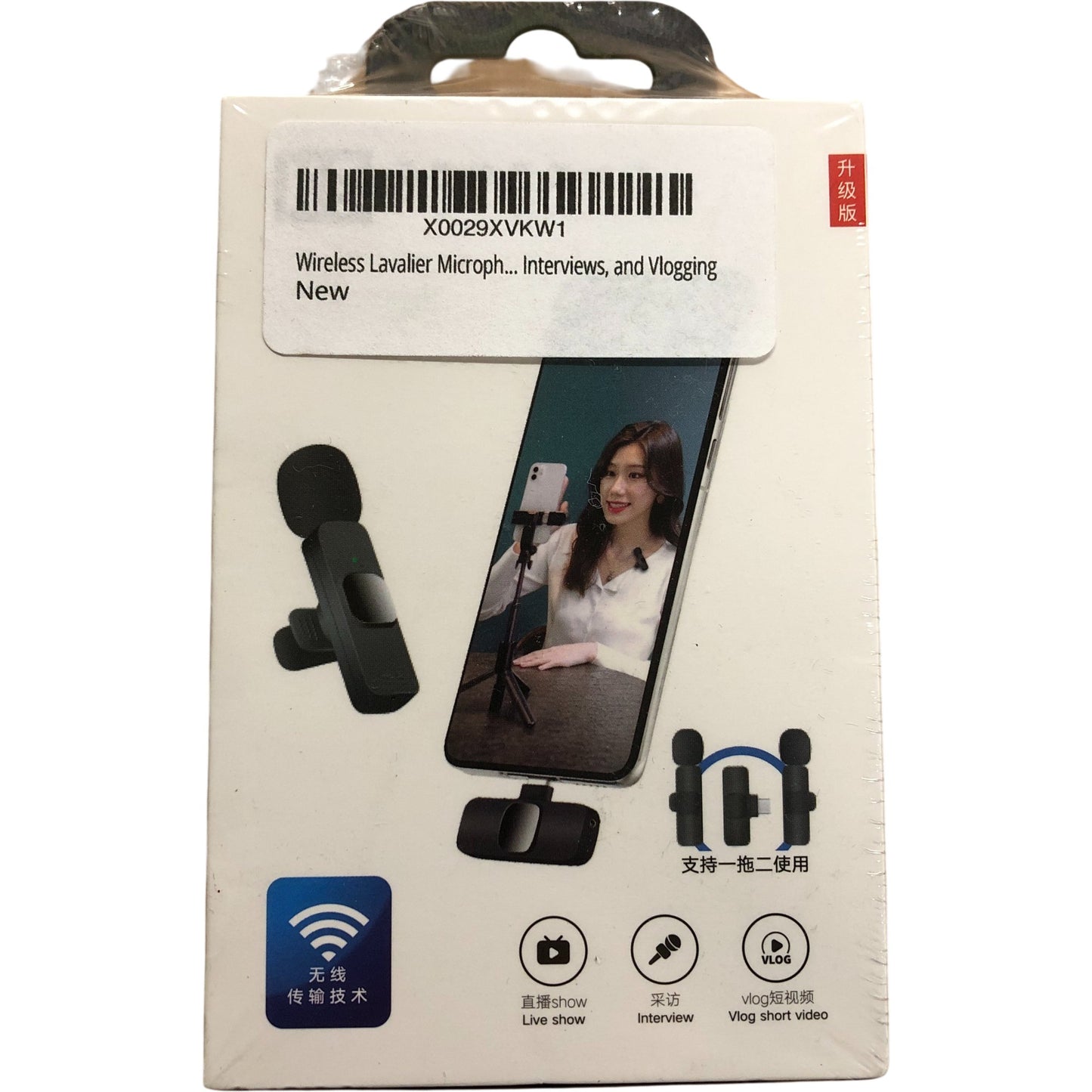 K9 Wireless Lavalier Microphone For Type C And iPhone Plug And Play Vlogging