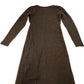 River Island Cardigan Dress UK XS Women's Brown Long Sleeve Button Front