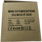 Mini Atomisation Humidifier USB 5V Compact Portable Design Light Wood