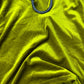 River Island Velvet Tank Top UK8 Women's Sleeveless Bright Yellow Glitter Trim