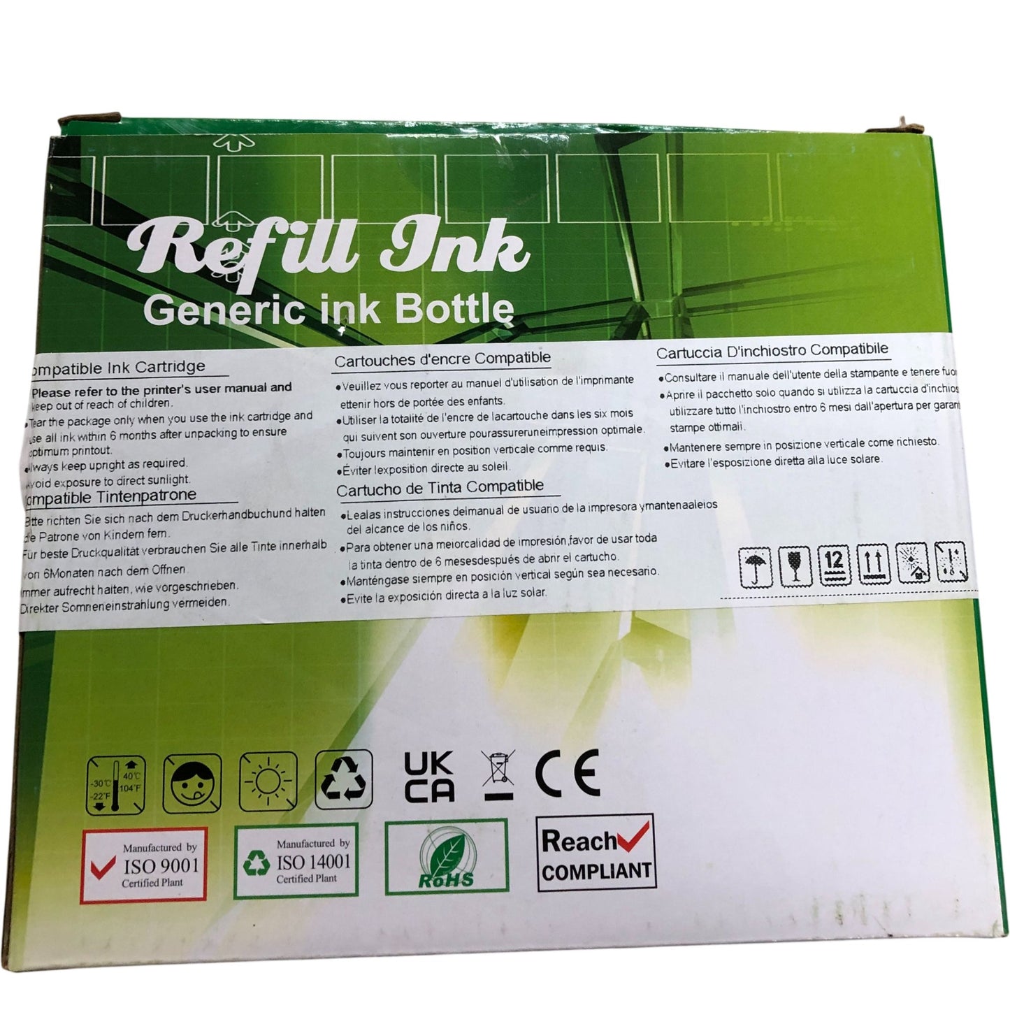 Laipeng E104 Ink Bottle Refill Kit 70ml Black Cyan Magenta Yellow 4 Pack