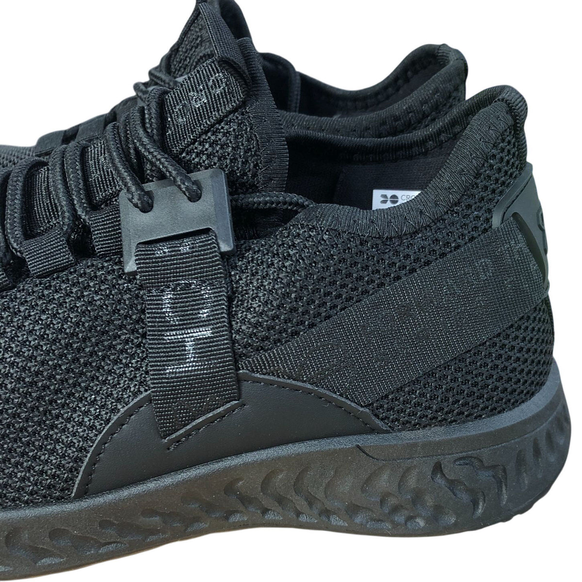 Crosshatch Junior Ceaze Black Sports Trainers Size 5 Kids