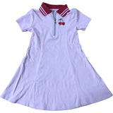 River Island Mini Girls Dress Size 2-3 Years Pink Short Sleeve Cherry Design